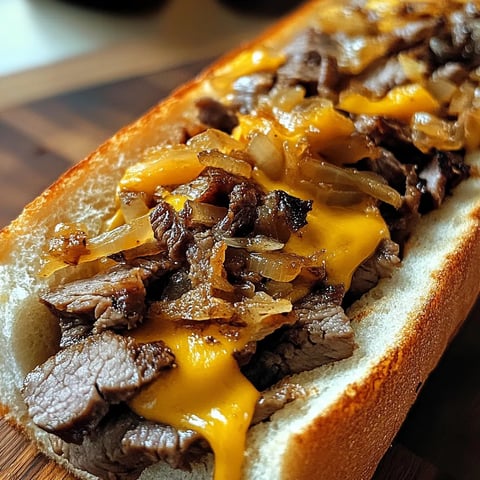 Juicy Philly Cheesesteak with Garlic Flavor