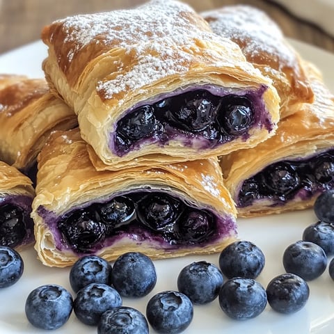 Tasty Blueberry Cream Pastry