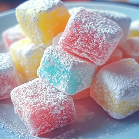 Light and Fluffy Cotton Candy Marshmallow Treats