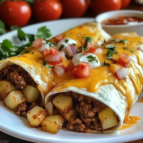 Cheesy Potato Burritos