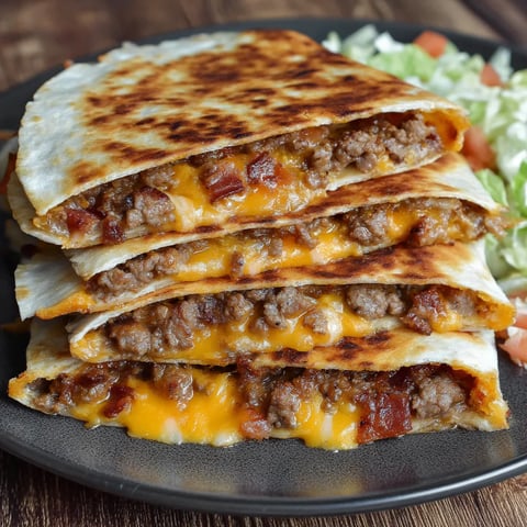 A plate of food with meat and cheese.