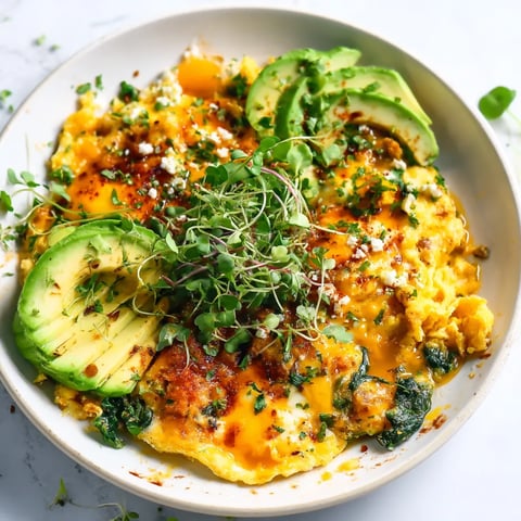 A plate of food with a green salad on top.