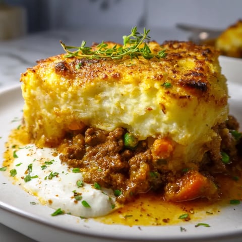 A plate of food with a white sauce on top.