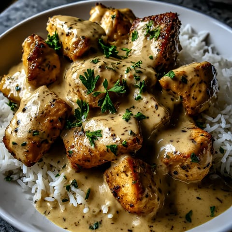 Creamy Smothered Chicken and Rice
