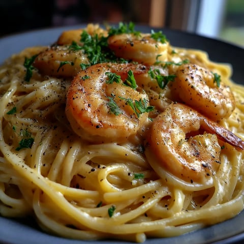 Creamy Angel Hair Pasta with Shrimp