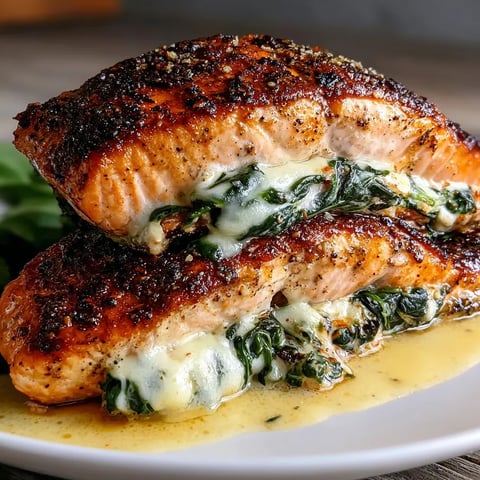 A plate with salad and salmon.