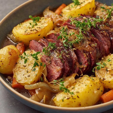 A plate filled with veggies and beef.