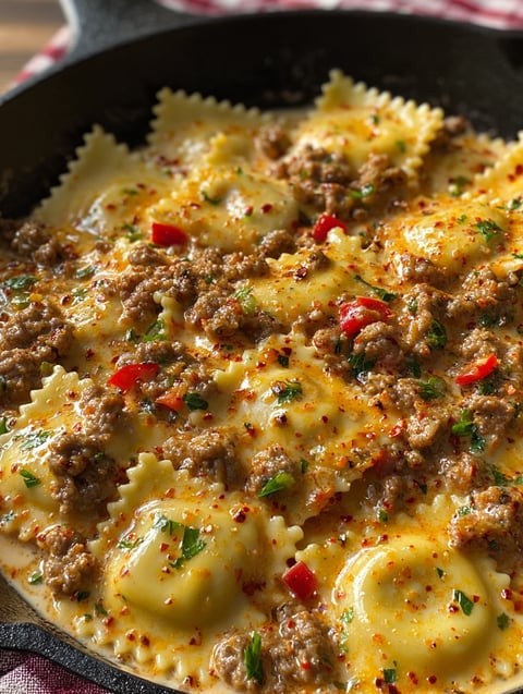 A bowl with pasta and beef strips.